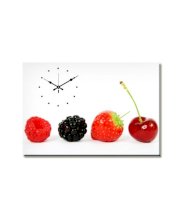 Design O Vista Fruitilicious Canvas Print Single Panel Ticker Clocks
