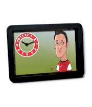 Bluegape Multicolour Plastic Ozil Caricature Table Clock