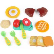 Kitchen Fun Steak and Egg Dinner Cutting Food Playset for Kids