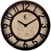 Geneva Clock 8-Inch Wall Clock with Plastic Bezel