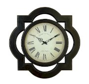  Benzara 81667 Wood Wall Clock Uniquely Scalloped