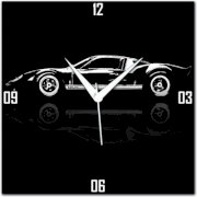  Amore Black Car 113578 Analog Wall Clock (Black) 