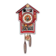 Wall Decor: Around The Clock Heroes Cuckoo Clock by The Bradford Exchange