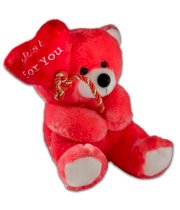 Dhoom Soft Toys Peach Teddy Bear Balloon