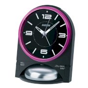 SEIKO CLOCK ( Seiko clock ) RAIDEN loud analog alarm clock ( black ) NR436K