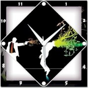  Amore Head Shot Analog Wall Clock (Multicolor) 