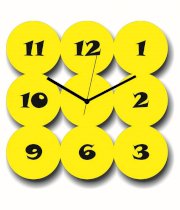 Basement Bazaar Yellow Circle Wall Clock