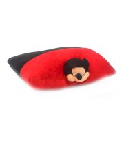 Glitz Baby Black And Red 2 In 1 Toy Mickey Mouse Pillow