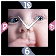 Amore Cute Baby 107663 Analog Wall Clock