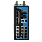 Switch Công Nghiệp 3onedata IES3020-4GS-2F-P 14 Cổng Ethernet + 2 Cổng Quang 10/100Mbps + 4 Cổng Quang SFP