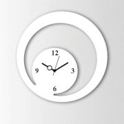 Timeline Circular Design Wall Clock White TI104DE95ZJKINDFUR