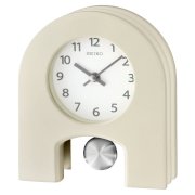  SEIKO CLOCK ( Seiko clock ) casual table clock ( Ivory ) PW426W PW426W