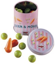 Haba Wooden Peas and Carrots with Tin