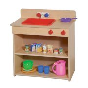 Steffy Wood Products 2-in-1 Kitchen Children Furniture Unit