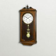 Rhythm Decorative Pendulum Wall Clock Brown