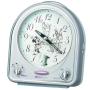SEIKO CLOCK ( Seiko clock ) Disney melody alarm clock ( silver ) FD464S