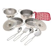 Just Like Home 11 Piece Stainless Steel Cookware Set