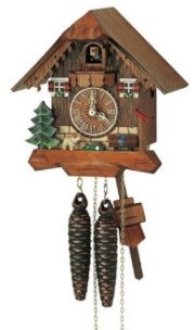 Schneider 8 Inch Black Forest Puppy Cuckoo Clock