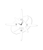 Blacksmith White Laminated Aluminium Galaxy Wall Clock