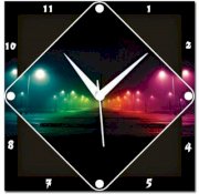 Amore Street lights Analog Wall Clock