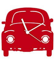 Blacksmith Ambassador Car Red Engineered Wood Wall Clocks