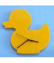 Blacksmith Yellow Duck Silhouette Wall Clock