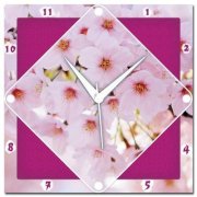  Amore Cherry Blossom 107527 Analog Wall Clock (Multicolor) 