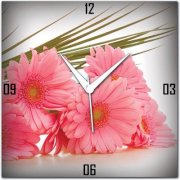Amore Flowers Bouquet Analog Wall Clock