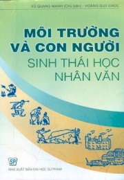  Môi trường và con người sinh thái học nhân văn