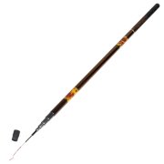 Retractable 8 Sections Carbon Fiber Fishing Rod 3.8M Gold Tone Black