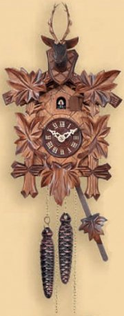 Engstler Musical Quartz Hunter Cuckoo Clock 12"