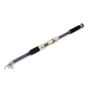 Dark Purple Black Telescopic 5 Sections 2.1M Angling Fishing Pole