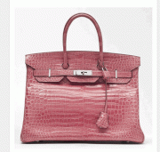 Hermes Birkin in Rose Indienne Crocodile