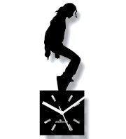 Zeeshaan MJ Moves Black Wall Clock