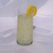 Refreshing Looking Faux Glass of Lemonade with Lemon