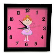 Magique Creations Princess Black Wall Clock MA977DE89VQOINDFUR