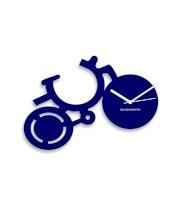 Blacksmith Blue Laminated Aluminium Bicycle Wall Clock