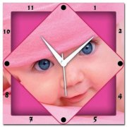 Amore Cute Baby 107504 Analog Wall Clock (Multicolor) 