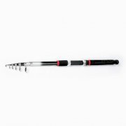 Black Red 3 Meter 7 Section Foam Coated Handle Telescopic Fishing Rod Pole