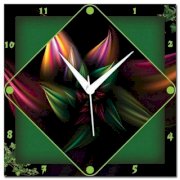 Amore Floral Abstract Analog Wall Clock