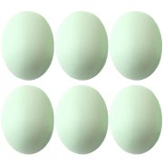 6Pcs Wooden Faux Fake Duck Eggs, Children Play Kitchen Game Food Toy