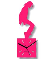 Zeeshaan MJ Moves Pink Wall Clock