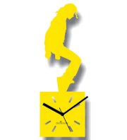 Zeeshaan MJ Moves Yellow Wall Clock