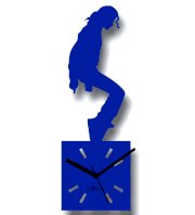 Zeeshaan MJ Moves Blue Wall Clock