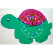  Magique Creations Green & Pink Turtle Wall Clock MA977DE28BMDINDFUR