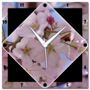 Amore Cherry Blossom 107299 Analog Wall Clock