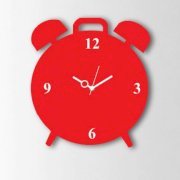  Timeline Alarm Design Wall Clock Red TI104DE91ZJOINDFUR