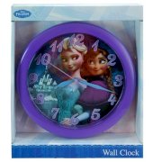 Disney Frozen 10 inch Round Wall Clock in Open Window Box