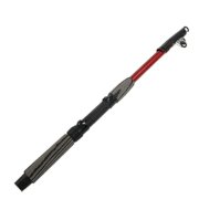 Gray Foam Wrapped Handle 5 Sections 1.7M Telescopic Fishing Pole Rod