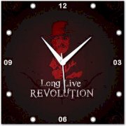  Amore Long Live Analog Wall Clock (Multicolor) 